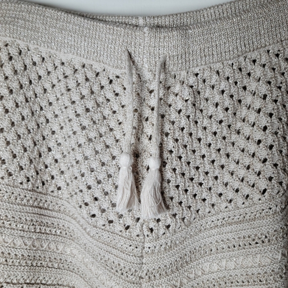 Spell & The Gypsy Atlantic Crochet Flutter Shorts Shell Size Medium | Boho Luxe - Picture 6 of 11